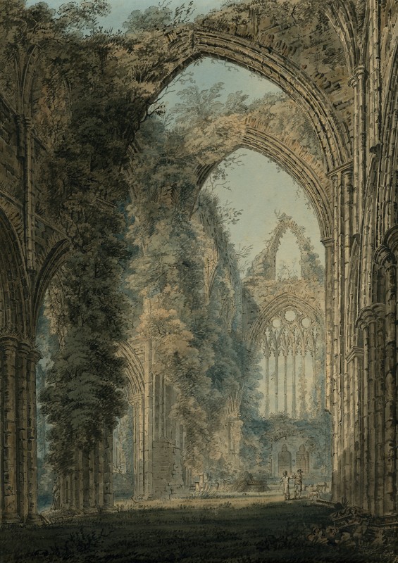The Interior of Tintern Abbey, Looking towards the West Window from the Choir